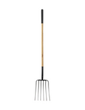 GroundWork YN-F040L 9.75 in. Carbon Steel 6-Tine Manure Fork