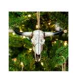 Red Shed 23F01170YC Longhorn Skull Holiday Christmas Tree Ornament, 5 in.