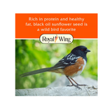 Royal Wing 10623 Black Oil Sunflower Wild Bird Food, 40 lb. Bag - view 6
