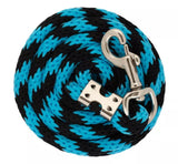 DuMOR 1224646 Polyester 10 ft. Durable Lead Rope with Bolt Snap - Blue/Black