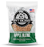 Pit Boss 55233098S 100% All-Natural Hardwood Apple Blend BBQ Pellets, 20 lb.