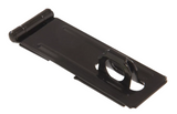 Hardware Essentials 852760 Fixed Non-swivel Staple Safety Hasp, Black, 4-1/2 in.