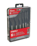 Mibro 476940 Steel Spade Bit Wood Drilling Set, 6 pc.