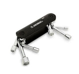 JobSmart JS202436 6-Piece Folding Metric Nut Driver Set Hex Key Style Chrome