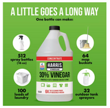 Harris Products Group, 30% Vinegar Concentrate, 1 Gallon All Purpose Cleaner, #GG30UCV128