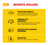 Shell Rotella 550041810 1 gal Extended Life Pre-Diluted Nitrate Free Antifreeze