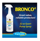 Farnam 100551186 Bronco E Equine Fly Spray Plus Citronella Scent, 1 qt.