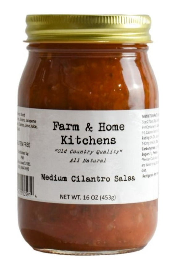 Farm & Home Kitchens FH-SFCIL Medium Cilantro Salsa 16 oz.