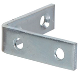 Hardware Essentials 851119 Corner Braces Steel Zinc 3" x 3/4", 4 Pack