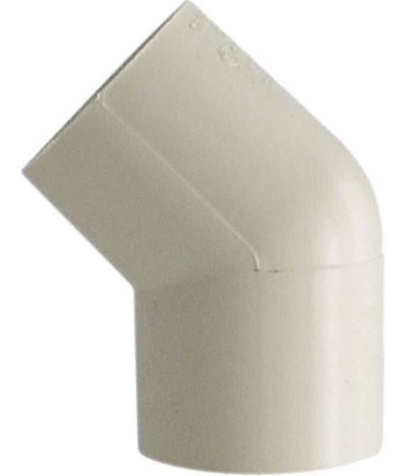LDR Industries FCP E45-12 CPVC 45 Degree Pipe Elbow 1/2-Inch White