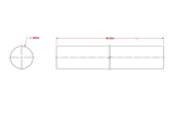 Hillman SteelWorks 11624 5/8" x 48" 4054BC Smooth Metal Rod Plain Steel