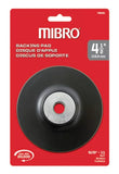 Mibro 755821 4.5 in. Diameter Disc Rubber Backing Pad