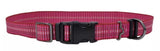 Retriever 36932 Q BLU18 Adjustable Reflective Woven Dog Collar, Pink 18 in.