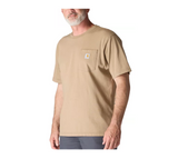 Carhartt K87 Men's Loose Fit Short-Sleeve Pocket T-Shirt, Desert, XL