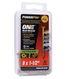 Hillman 116788 Power Pro One Bronze Multi-Material Screws #8 x 1-1/2", 25 Pack