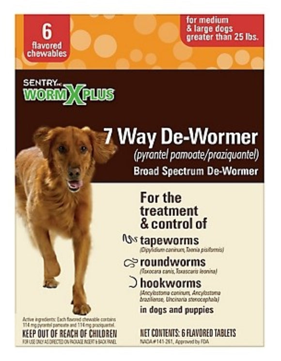 Sentry 17500 HC WormX DS Anthelmintic Suspension Dewormer Liquid for Dogs, 2 oz.