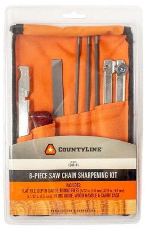 CountyLine FK001CL Chainsaw Chain Sharpening Field Kit Steel 8 Pack