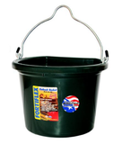 Fortiflex 1301802 2 gal. Flat Back Bucket, Hunter Green