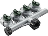 GroundWork GC-636 Metal Manifold  3/4 Inch 4 Way 60 PSI Max Pressure Aluminum