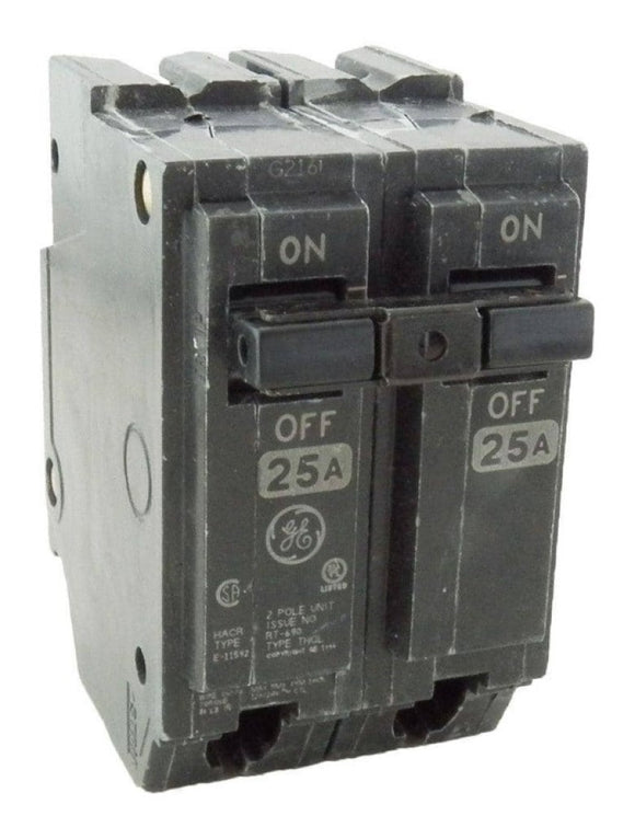 GE THQL2125 25-Space Amp 2 in. Double-Pole Circuit Breaker