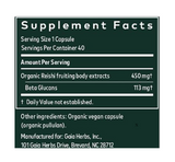 Organic Reishi Mushroom for Longevity Support (40 Capsules)
