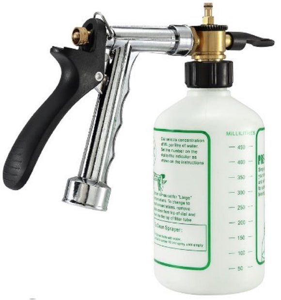 GroundWork GM244 Hose End Sprayer 4-Pattern Zinc Gray