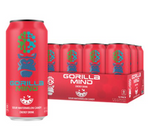 Gorilla Mind Energy Drink “ Sour Watermelon Candy (12 Cans, 16 fl. oz. Each)