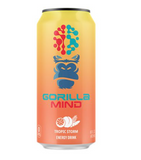 Gorilla Mind Energy Drink “ Tropical Storm (12 Cans, 16 fl. oz. Each)