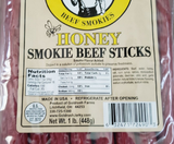 Gold Rush 72490 100% Smoked Beef Sticks, Honey, 1 lb.