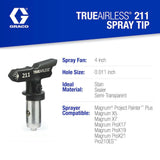 TrueAirless 211 0.011 Spray Tip