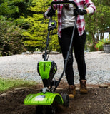 Greenworks 2800602VT Brushless Cordless Cultivator w/ 4.0AH Battery and Charger