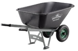 GroundWork Pro Poly Wheelbarrow Pneumatic Tires 10 cu.ft./600 lb. Capacity