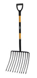 GroundWork  YN-F-044FD 49 in. Carbon Steel Pro Pitchfork, 10 Tine