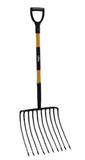 GroundWork  YN-F-044FD 49 in. Carbon Steel Pro Pitchfork, 10 Tine
