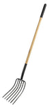 GroundWork YN-F040L 9.75 in. Carbon Steel 6-Tine Manure Fork