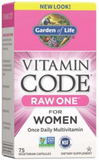 Vitamin Code Raw One for Women - Whole Food Multivitamin (75 Veg Capsules)