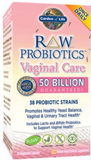 Raw Probiotics Vaginal Care “ 50 Billion CFUs (30 Vegetarian Capsules)