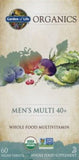 Garden of Life Organics Mens Multi 40+ - Whole Food Multivitamin, 60 Vegan Tabs