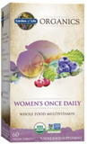 Garden of Life Organics Womens Once Daily - Whole Food Multivita, 60 Vegan Tabs