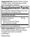 Garden of Life Organic Oregano Oil, Seasonal Drops with Carvacrol & Thymol (1oz)