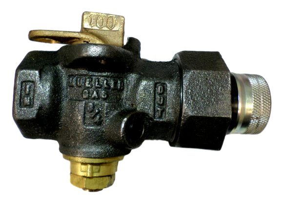Mueller Brisco H-11479 By Pass Meter Valve Riser Side 100 PSIG 3/4