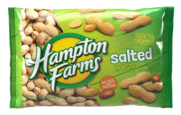 Hampton Farms 297140 Salted Roasted Peanuts In-Shell 24 oz.