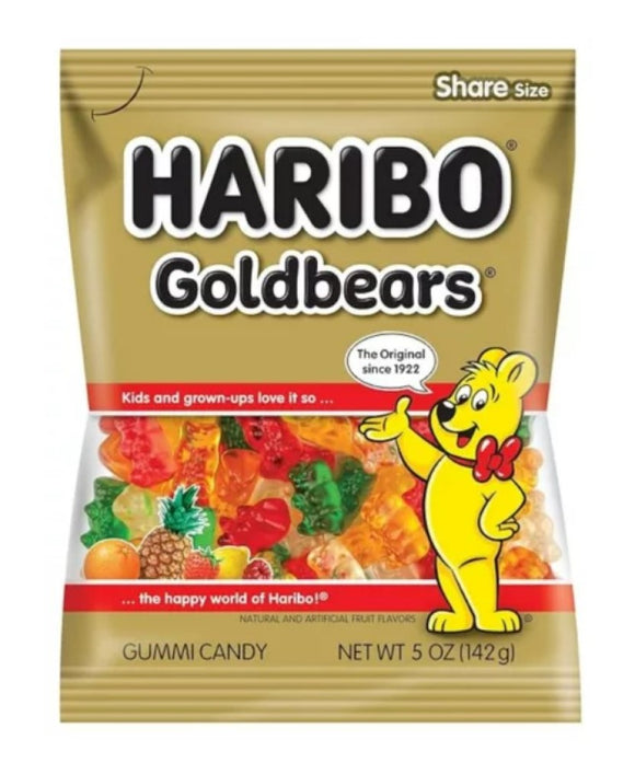 Haribo 110934 Gold Bears Gummi Candy 5 oz. Bag, Pack of 1