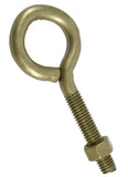 Hardware Essentials 322613 Gold Fg Eye Bolt with Nut, 3/8 in.-16 x 4 in., 1-Pc