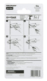 Hardware Essentials 854477 Ajustlock Barrel Bolt 2-1/2 in. Black Locking Latch