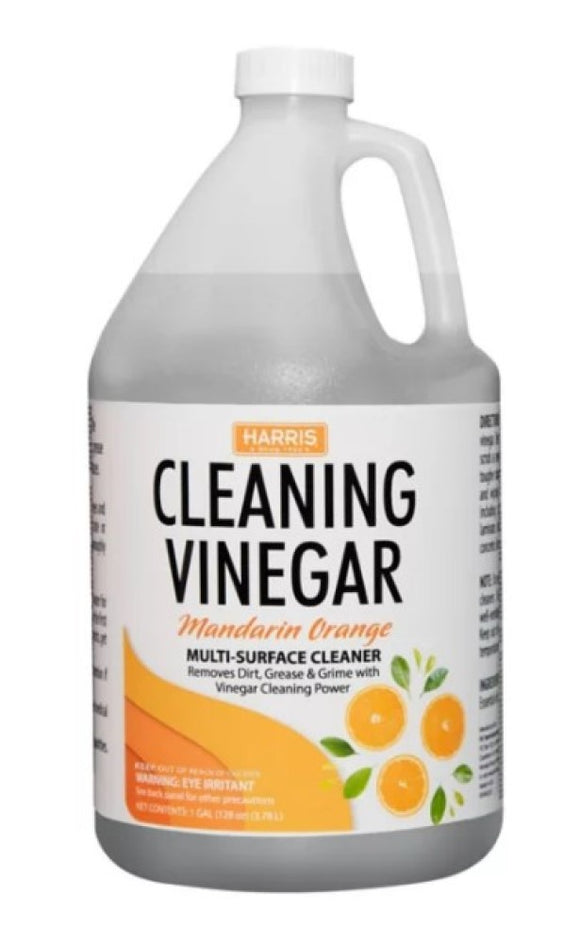 Harris OVINE-128 Cleaning Vinegar Mandarin Orange All Purpose Cleaner 1 gal.