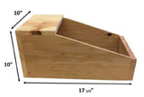 Harvest Lane Honey Heady Duty Rectangular Wooden Rabbit / Bunny Nest Box Small