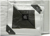 JobSmart HDSB0810 Outdoors Heavy Duty Tarp Black and Silver 8 ft. x 10 ft.