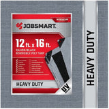 JobSmart HDSB1216 Outdoors Heavy Duty Tarp Black and Silver 12 ft. x 16 ft.
