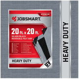 JobSmart HDSB2020 Outdoors Heavy Duty Tarp Black and Silver 20 ft. x 20 ft.